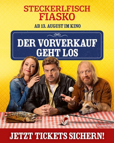 Plakat zum VVK-Start von Steckerlfischfiasko